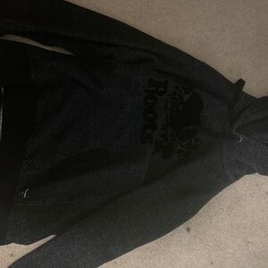 Full black roots hoodie